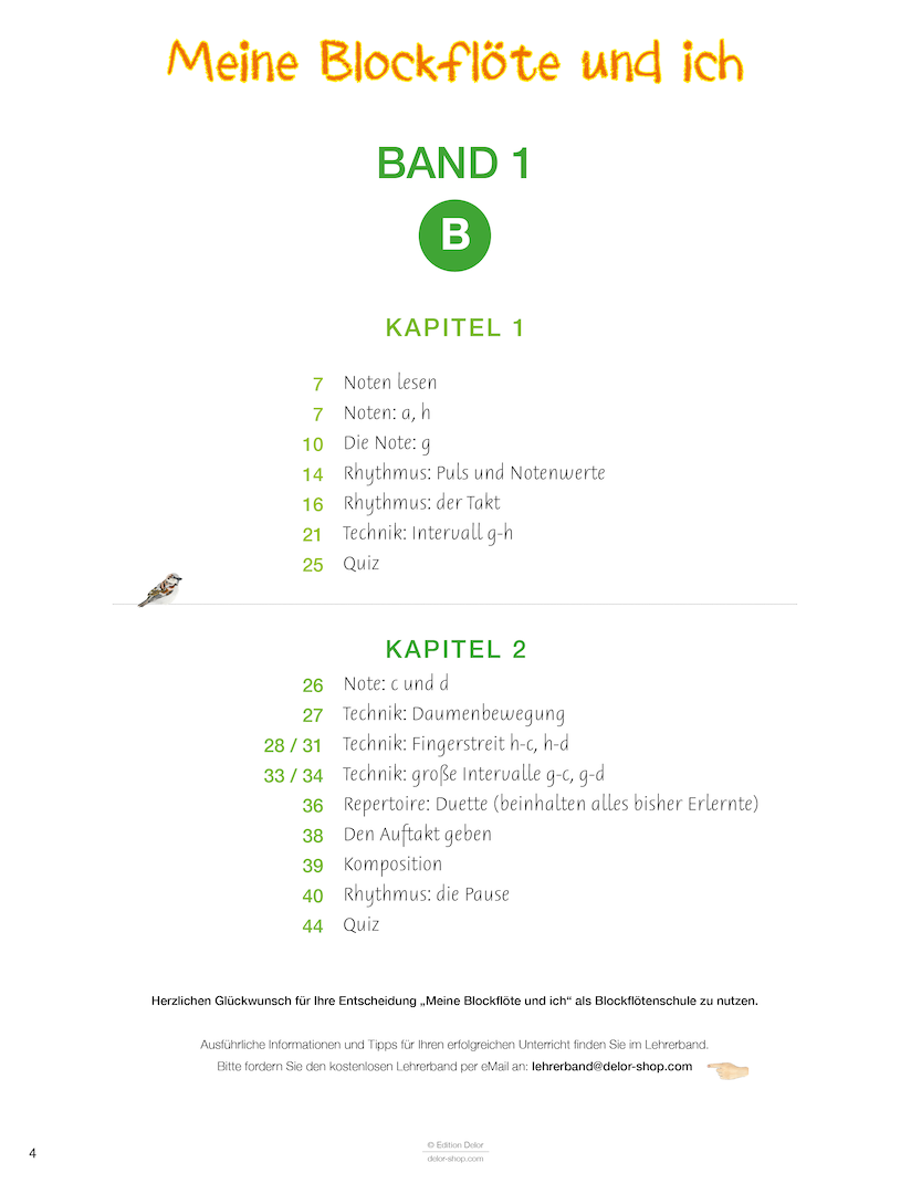 Meine Blockflöte und ich – Band 1 A+B