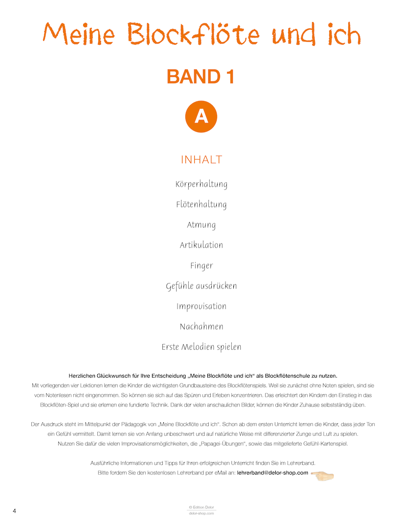 Meine Blockflöte und ich – Band 1 A+B