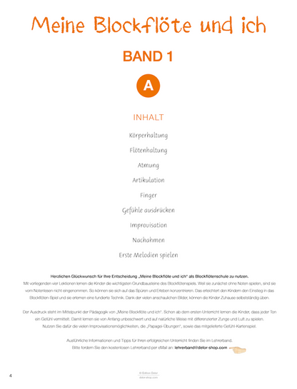Meine Blockflöte und ich – Band 1 A+B